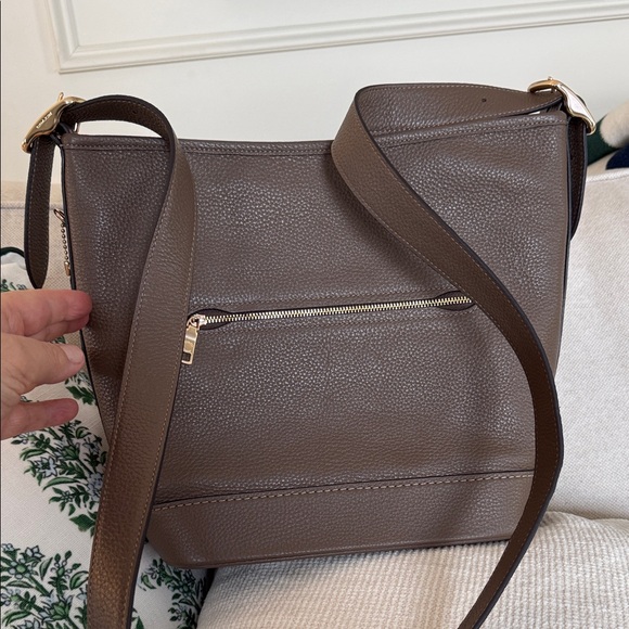 Coach Dark Brown Leather Messenger Bag - Picture 5 of 6